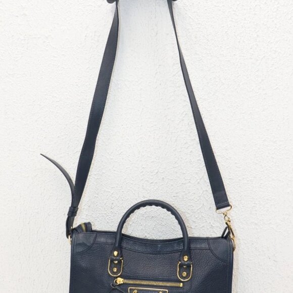 Balenciaga Chevre Gold Metallic Edge Hardware - City Blue - Picture 4 of 14